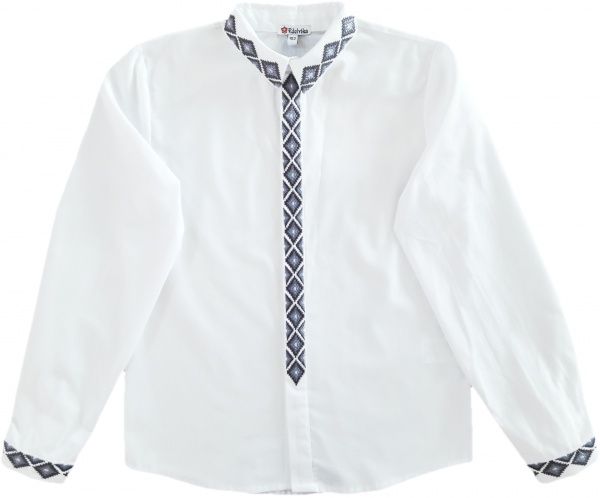 Вишиванка для хлопчиків Едельвіка 151-20/09 з сірою вишивкою р.116 білий 