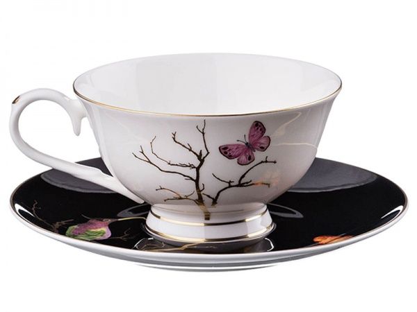 Чашка з блюдцем Птахи 200 мл 264-656 Lefard