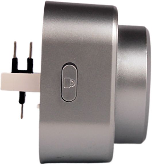 Розетка трекова із заземленням ElectroHоuse Unique Elegance без шторок без кришки срібний камінь EH-PT-001