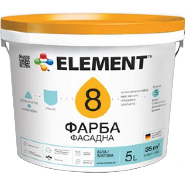 Краска Element 8 белый 5л