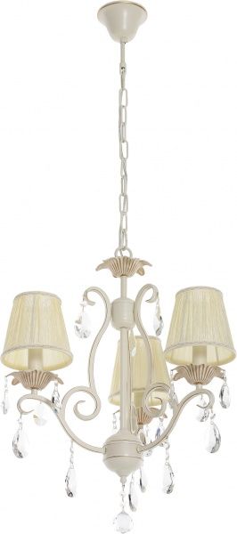 Люстра подвесная Интеркласс НСБ 01-3хХХ-203 3xE14 слоновая кость 81215B/3 