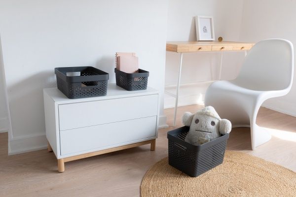 Кошик універсальний пластиковий Curver 245679 Infinity 11л темно-сірий 140x360x270 мм