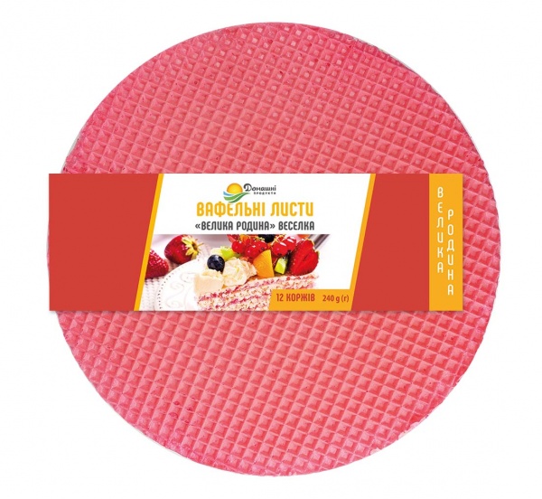 Коржи вафельные ТМ Домашні продукти 