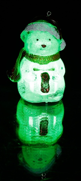 Декоративна фігура новорічна з підсвічуванням 4х4х7, 5 см в асортименті вбудований світлодіод (LED) 7,5 см 