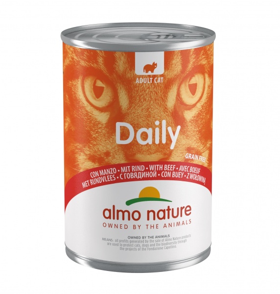 Консерва для взрослых котов Almo Nature Daily Menu с говядиной