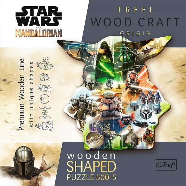 Пазли дерев’яні Trefl 505 Wood Craft Таємничий Ґроґу Марвел 20169