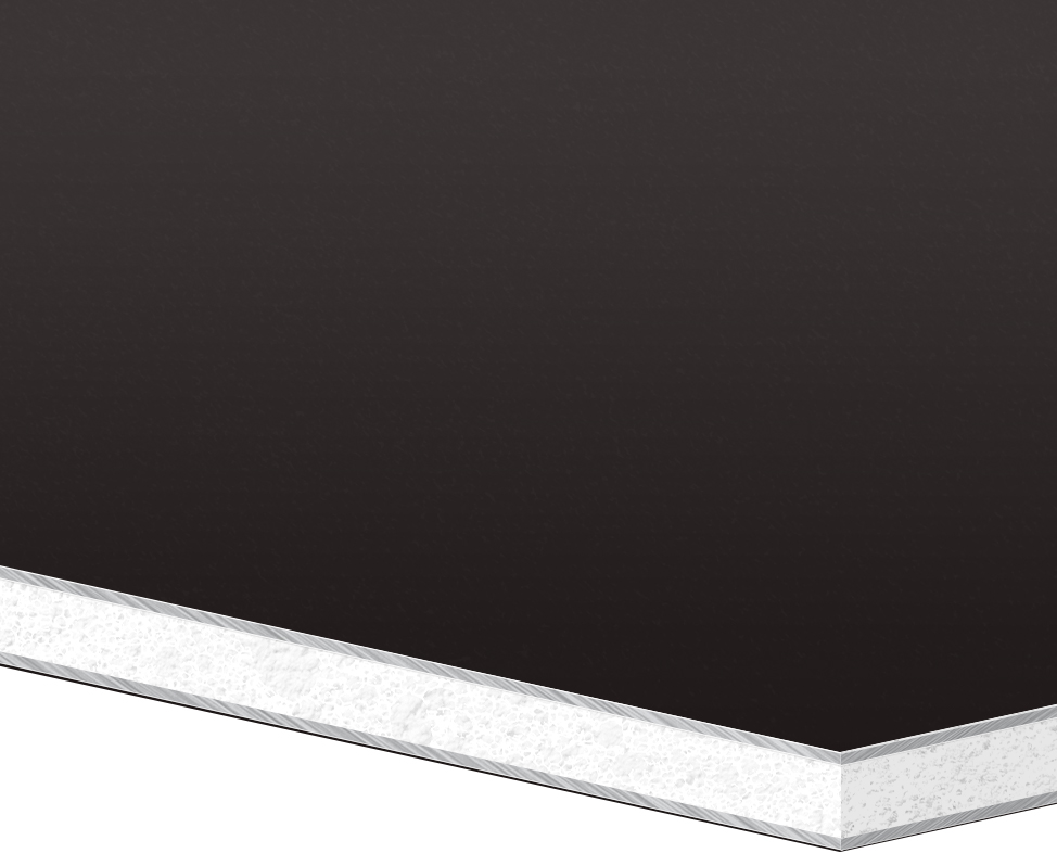 Алюмінієва композитна панель SIGNBOND 3 мм, 750х748 мм BLACK