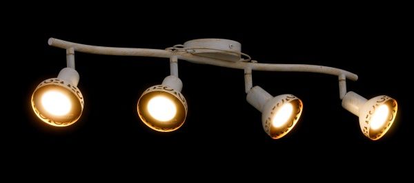 Спот Arte Lamp A5219PL-4WG 4x35 Вт GU10 біло-золотистий Focus 