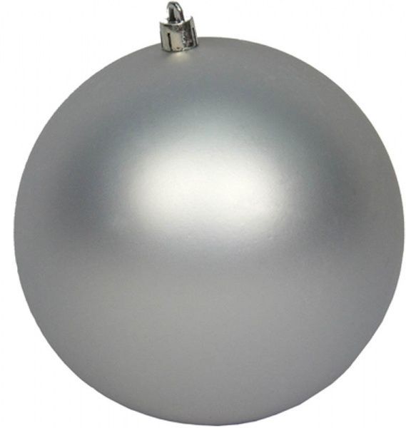 Куля пластикова Девілон d250 однотонна матова срібний