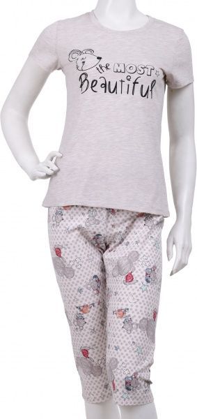 Пижама женская Roksana Mouse 782/16008 р. S бежевый с рисунком 