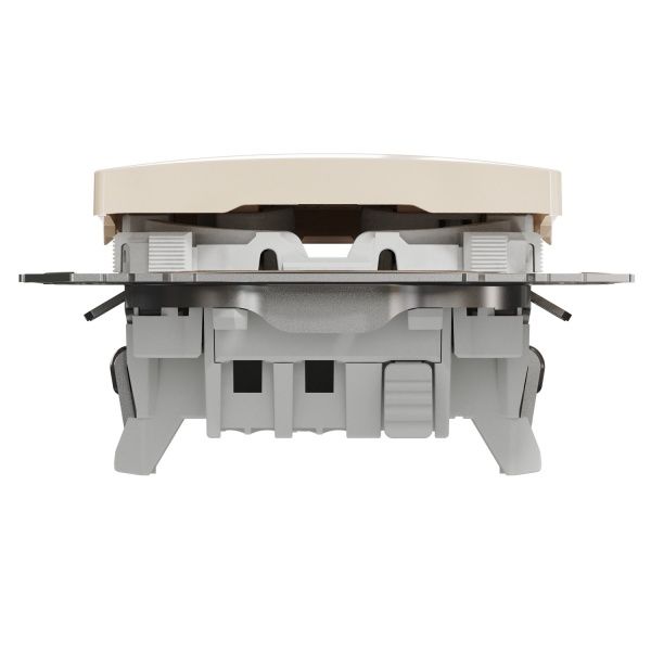 Переключатель проходной одноклавишный Schneider Electric Sedna Design без подсветки 10 А 250В бежевый SDD112106