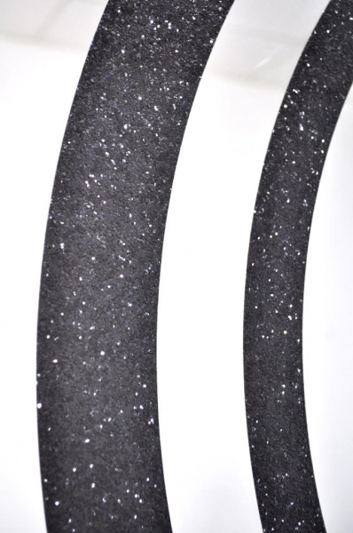 Дзеркало SEAPS Zerrofixx Glitter Circle Black Series 5 90x90 см №3507 