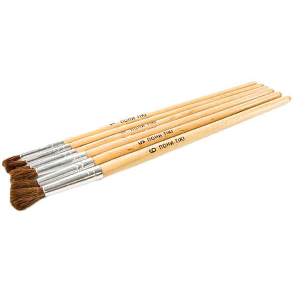 Набор кисточек  Пони 6 шт. Тікі