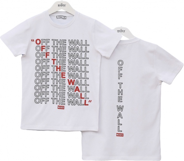 Футболка для мальчиков Wanex 14938 р.146 черный 