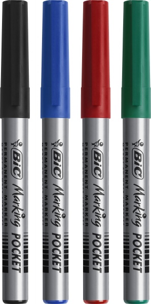 Маркер перманентний BIC Pastel 1,6-3,3 мм 4 шт. 