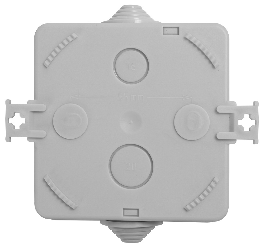 Коробка розподільча E.NEXT e.db.stand.85.85.50u поліпропілен s027040