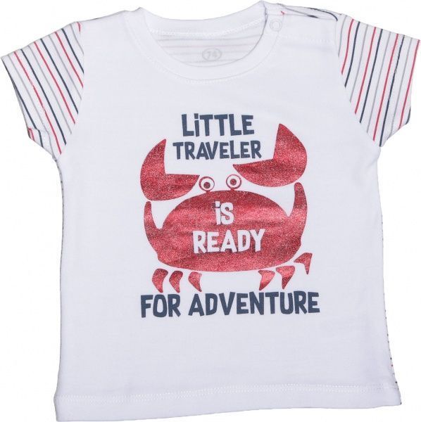 Дитяча футболка р.86 білий із принтом 