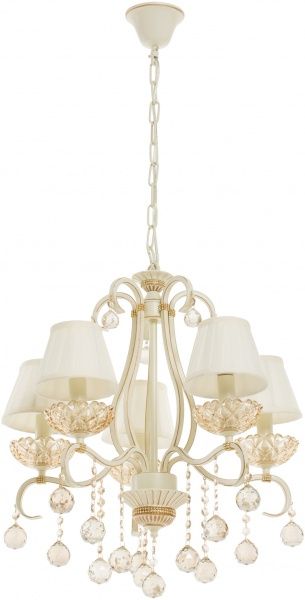 Люстра підвісна Інтерклас НСБ 04-5хХХ-333 5xE14 золото/крем 81312/5 