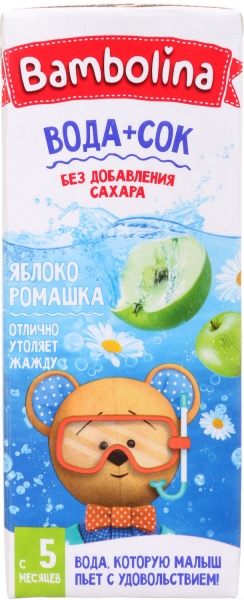 Соковий напій Bambolina Яблоко-ромашка