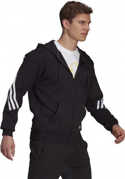 Джемпер Adidas M FI 3S FZ GR4086 р. XL чорний