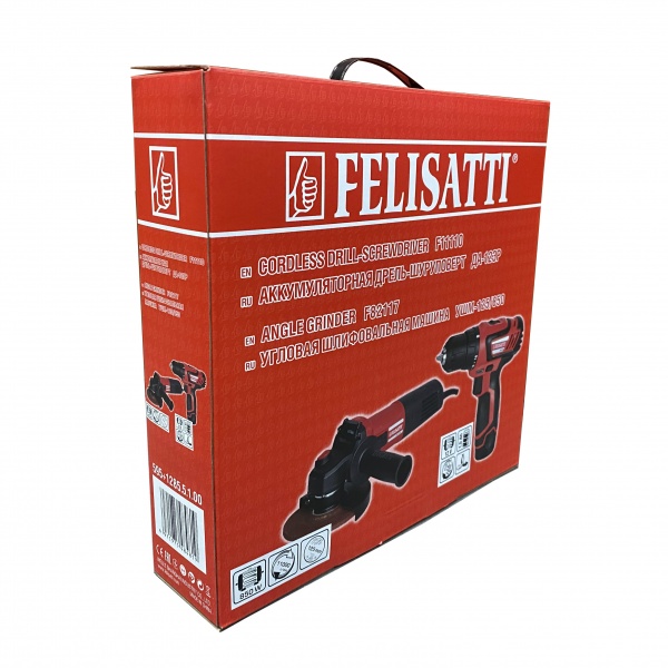 Набор электроинструментов Felisatti ДА-12ЭР/F11110 + УШМ-125/850/F