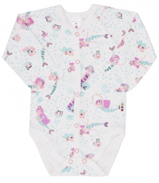 Боди детское для девочки ТМ Софія Mermaids р.56 молочный 321156 