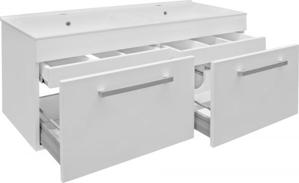 Тумба підвісна Сансервіс Подвійна 125 під умивальник Подвійний 125