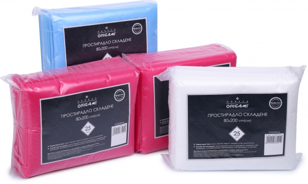 Простыня сложена Origami Horeca 80х200 см 25 шт. белый