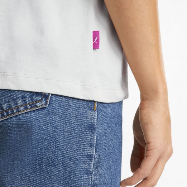 Футболка Puma INFUSE BOXY GRAPHIC TEE 53684172 р.S білий