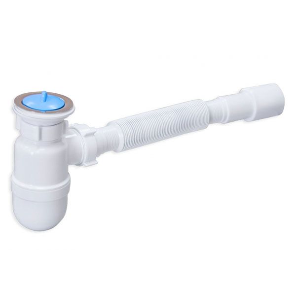 Сифон для кухонной мойки ScandiSPA с монолитным выпуском и Гофротрубы В 1050