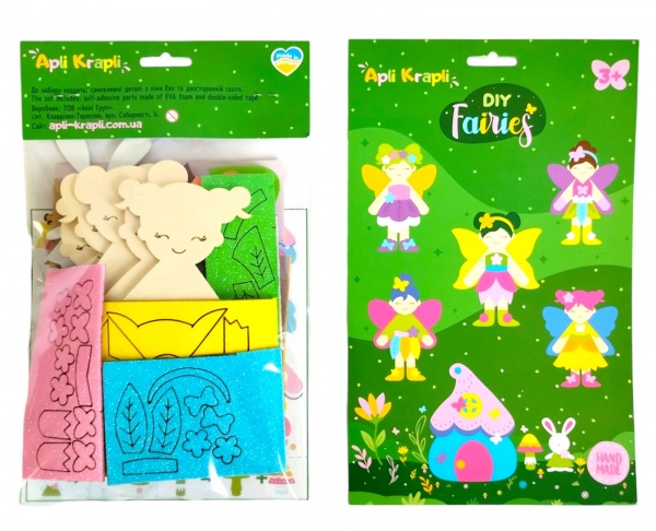Набор для творчества Apli Krapli 3D-аппликация Феи 3D-01
