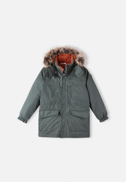 Куртка-парка унісекс Lassie by Reima Sachka 8640 р.122 темно-зелений 7100005A 