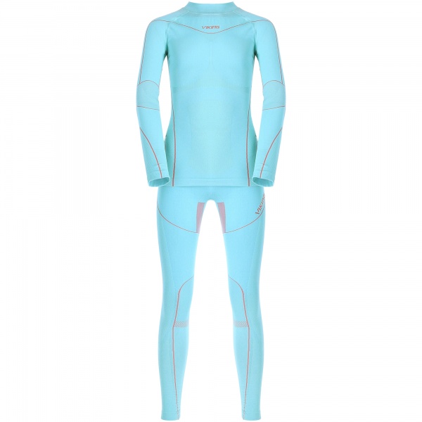 Комплект термобелья Viking UNDERWEAR FLIPER KIDS SET 500/25/7412/7046 р.152 бирюзовый