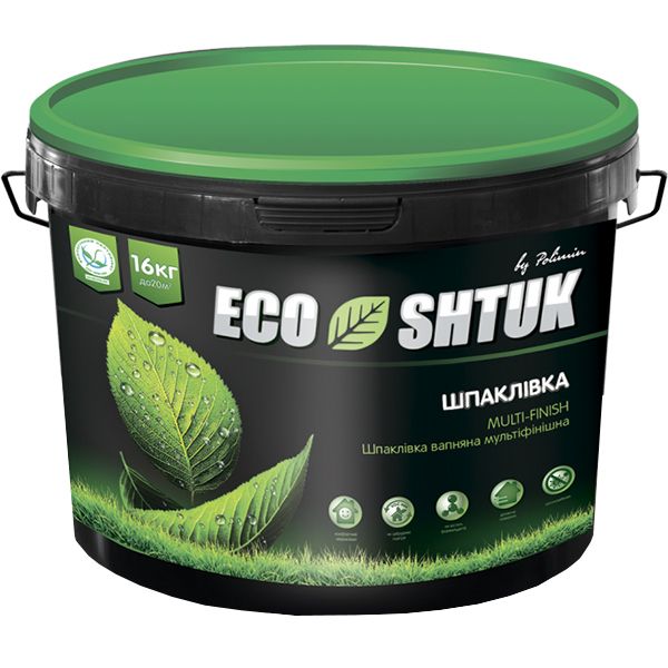 Шпаклевка Polimin EcoShtuk Multi-Finish 16 кг
