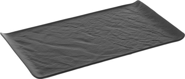 Блюдо прямоугольное Lavastone Black Surf 33,5x20,5 см 