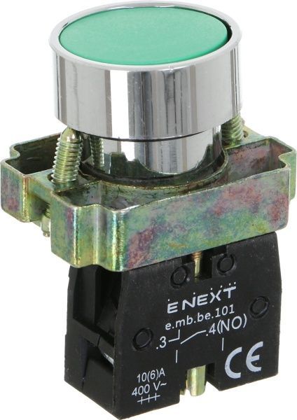 Кнопка E.NEXT e.mb.ba31 без підсвітки зелений p0810107