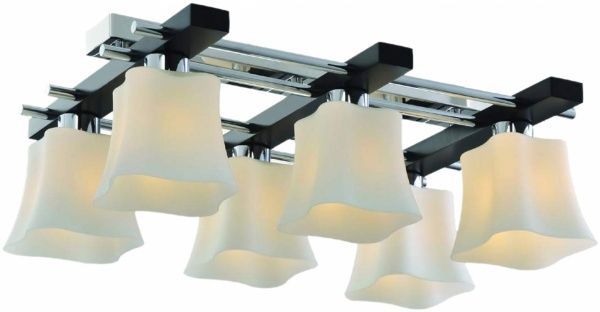 Люстра потолочная Globo Vanlida 6xE14 венге 56443-4 