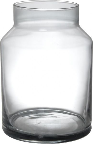 Ваза стеклянная серая Eternal 23,5х17 см Теамо