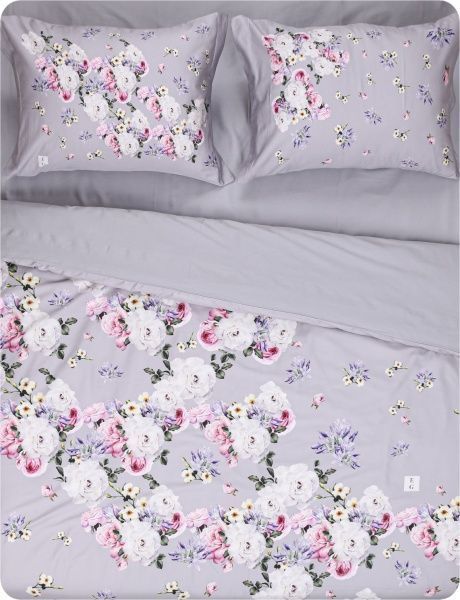 Комплект постельного белья Koi Amore dark grey темно-серый Cogal 