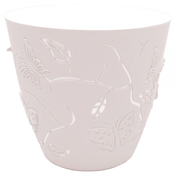 Горшок пластиковый Alyaplastik 3D NO:1 круглый 0,7 л розовый 