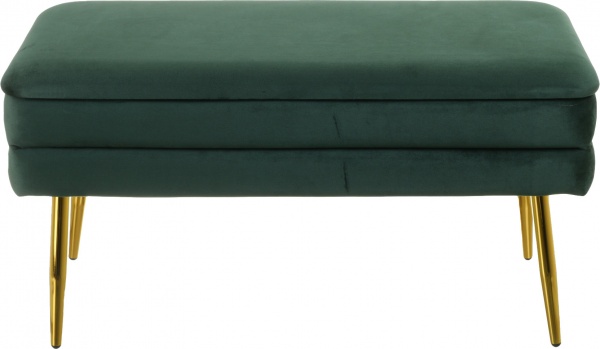 Сундук-пуф для хранения Pierre зеленый 79,5х37,5х42 см 