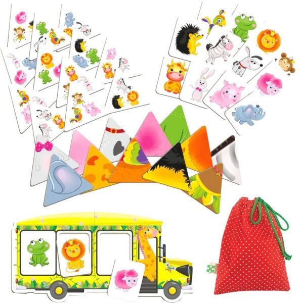 Игра Vladi Toys с мешочком Зверобус для самых маленьких VT2906-02