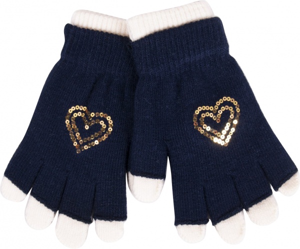 Рукавички YO! RED-0242G-AA50 р.16 синій 