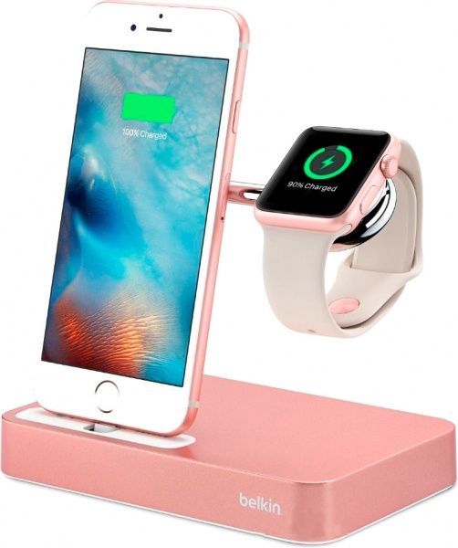 Док-станция Belkin Charge Dock iWatch+Iphone rose/gold (F8J183vfC00) 