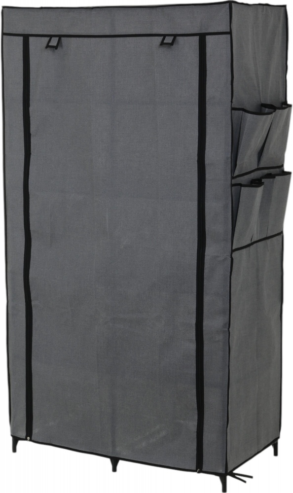 Тканевый шкаф Sensio TWINS 1560х870х460 мм серый с черным