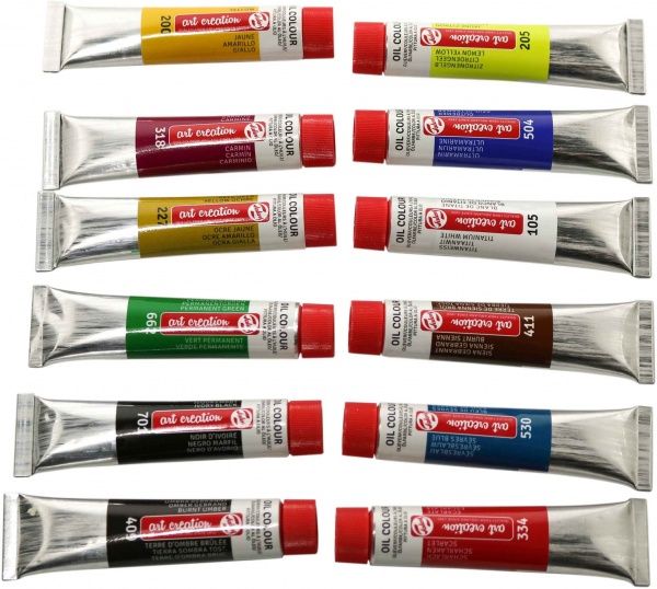 Набір олійних фарб 12 кольорів 12 мл ArtCreation Royal Talens