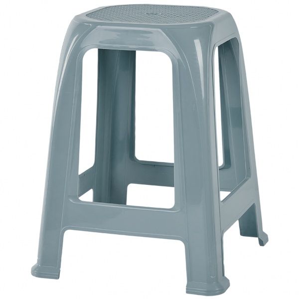 Табурет пластиковый Алеана Пиф 46x36,5x36,5 см сизо-голубой 