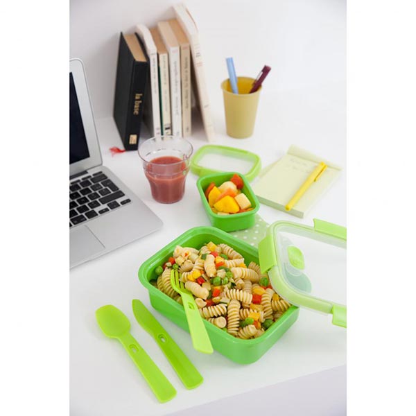 Контейнер с крышкой To Go Lunch 1 л зеленый 232571 Curver