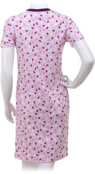 Сукня Flis clothes Серденько р. XL рожевий із принтом 