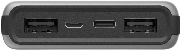 Внешний аккумулятор (Powerbank) Hama ALU15HD 15000 m/Ah grey (187239) 